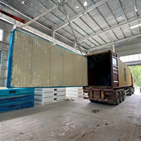 Maison préfabriquée isolée en laine de roche ignifuge et résistante aux intempéries FLKT, maison modulaire pliable, conteneur d'expédition pliable