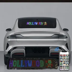 Painel de pixel matriz para janela traseira de carro, tela flexível de LED para exibição de ônibus, sinal de movimento de LED para ônibus