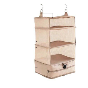 Large capacity thickened breathable fabric storage bag, portable living room travel hanging clothes storage bag - Product Image 5