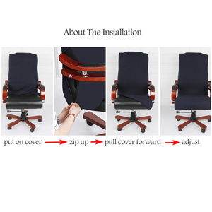 Wholesale Spandex Stretch Purple Office Computer <strong>Chair</strong> <strong>Cover</strong> for protection Renew <strong>Swivel</strong> <strong>Chair</strong> Slipcovers Small Size - Product Image 4