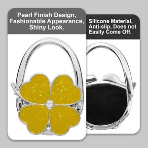 Sac de table pliable avec crochet, sac à suspendre pour femme avec pochette en velours, idéal pour mariage et anniversaire - Product Image 5