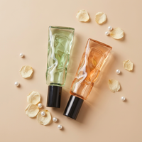 Flacon roll-on en verre vide Anding 10 ml en forme de vague, personnalisable, pour huiles essentielles et parfums