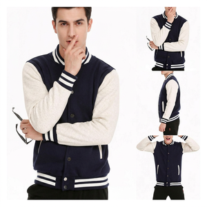 Veste universitaire en polaire pour homme de haute qualité, design à col montant très populaire - Product Image 1