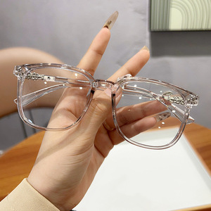 Can Match the Degree of Korean Version of Street Shooting Personality Eye Male Online Celebrity Black Rimmed Flat <strong>Glasses</strong> 2372 - Product Image 5