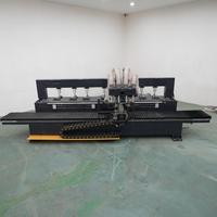 Mesin Bor Lubang Samping Otomatis CNC untuk Kayu, Mesin Penggiling Lubang Samping Kunci Pintu Furnitur untuk Panel Kayu
