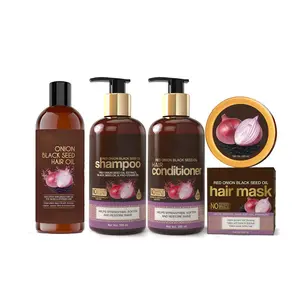 OEM/ODM Red Onion Oil Shampoo & Conditioner Set Men and Womens Natural Repair Nourish Hair
