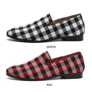 Mocassins en tissu pour hommes et femmes, grandes tailles 37-48, design unique en forme de cube - Product Image 3