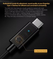 Taşınabilir USB DAC Kulaklık Amplifikatörü, Telefon ve Bilgisayar için Ses Ayarlı HiFi Ses Adaptörü, Yüksek Çözünürlüklü Ses Kullanımı