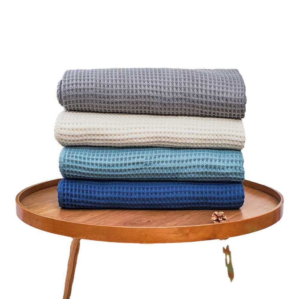BLX Khác Chăn Mền Sang Trọng Thiết Kế 100% Cotton 200X230Cm Tùy Chỉnh Waffle Chăn Trọng Lượng Chăn Cho Giường Ngủ, Sofa Ném