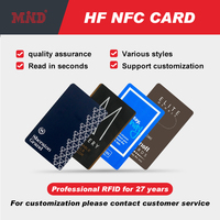 Kontaktlose Smart-Chipkarte, individuell bedruckbare PVC-Zugangskontrollkarte, RFID-NFC-Karte