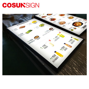 Super Slim restaurante menú de comida colgante doble lado pantalla Led caja de luz de señalización - Product Image 4