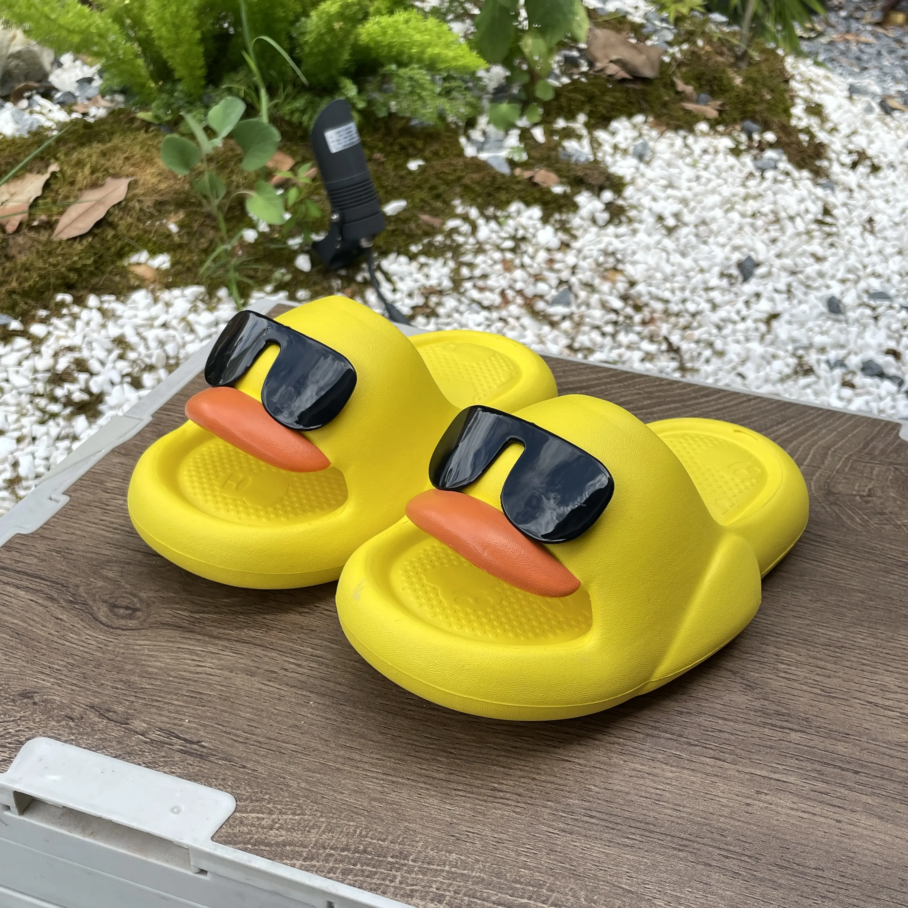 2023 Best Selling Casual Cartoon Cute Duck Flat Sole EVA Slippers For Children Kid's Sandals eva Children's Shoes
