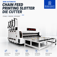 Mesin Pencetak dan Pembuat Slot Kardus Bergelombang YSF-C Heavy Duty Tebal 3 5 7 Lapis dengan Sistem Pengumpan Rantai dan Printer Flexo