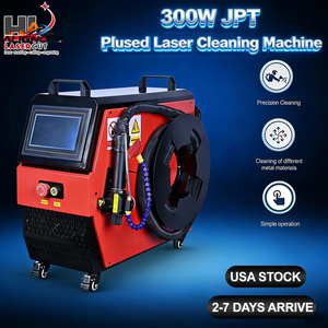 Machine de nettoyage au laser pulsé 100W 200W 300W 500W pour le métal, le bois, la pierre, le béton, l'élimination de la rouille et de la peinture - Product Image 2