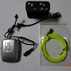 Cable <span class=keywords><strong>EL</strong></span> con inversor de cable <span class=keywords><strong>EL</strong></span> intermitente controlado por voz, adecuado para uso en bares/escenarios de KTV. Se ilumina al ritmo de la música. - Product Image 6