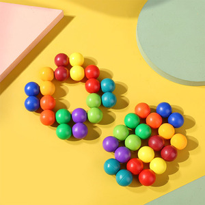 Trẻ Em 3D Câu Đố Lắp Ráp Bóng Đồ Chơi Đầy Màu Sắc Cầu Vồng DIY Fidget Cảm Giác Giáo Dục Đồ Chơi Nhà Máy Trực Tiếp Cung Cấp Sáng Tạo - Product Image 4