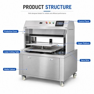 Machine de découpe horizontale automatique professionnelle pour pain et gâteaux, avec diviseur de pâtisserie/tarte/couche/gâteau et base de découpe - Product Image 4