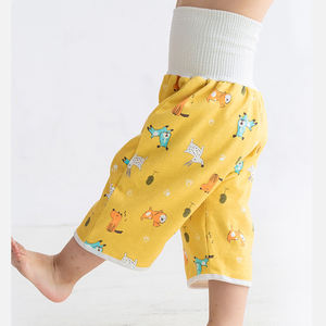 กางเกงผ้าอ้อมเด็กแบบซักได้ กันน้ำ กันรั่วซึม สำหรับเด็กวัยหัดขับถ่าย ฝึกการขับถ่าย ป้องกันการซึมเปื้อนตอนกลางคืน - Product Image 4