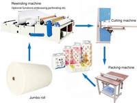 Machine à découper et à rembobiner les rouleaux de papier toilette semi-automatique/entièrement automatique Shengfeng, avec PLC ABB, transforme les rouleaux jumbo en petits rouleaux