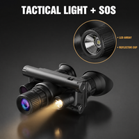 Jumelles de vision nocturne 4K 5X avec illuminateur IR 3W 850nm et lampe tactique, double usage jour/nuit, étanches, best-seller