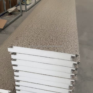 Panneau sandwich en <span class=keywords><strong>polyuréthane</strong></span> PU de type pierre de marbre pour la décoration de murs extérieurs et l'isolation thermique - Product Image 4