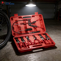 Jeu de pinces à ressort longues portées pour colliers de serrage de tuyaux, outils universels de démontage de tuyaux de carburant, d'huile et d'eau pour radiateurs et chauffages automobiles