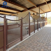 JHorse, fournisseur fiable, portes d'écurie doubles pivotantes de luxe bon marché pour chevaux
