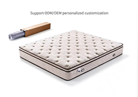 Matelas Full Inch enroulés en usine dans une boîte, pour un sommeil réparateur, matelas hybride à ressorts et mousse à mémoire de forme en gel, King Size et Double