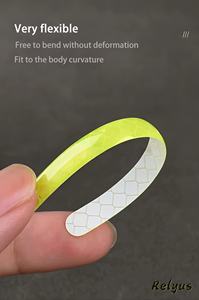 Autocollants réfléchissants brillants pour jantes de <span class=keywords><strong>voiture</strong></span>, bandes décoratives pour auto, autocollants de sécurité nocturne pour <span class=keywords><strong>voiture</strong></span>, moto et vélo - Product Image 3