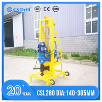 Foreuse rotative hydraulique portable pour puits d'eau de 100 m de profondeur, machine de forage électrique pour puits d'eau