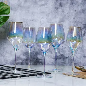 Creative Ion Plating Wine Glass Goblet Rainbow Crystal Champagne Glass Color Red Wine Glass