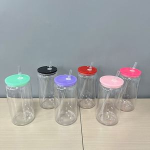 16oz Double Layer Plastic Mason <b>Cup</b> Eco-friendly Acrylic Colorful Children's <b>Straw</b> <b>Cup</b> Strong & Resistant Wholesale Creative - Product Image 1