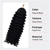 Extensions de cheveux humains 100% Remy indiens, style plumes-crochets, ondulés, pré-séparés, sans nœuds, réutilisables, style bohème, vente en gros usine