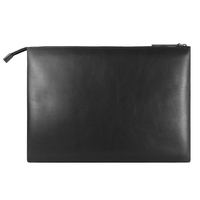 Porte-documents de luxe en cuir véritable fait main avec logo personnalisé, de haute qualité, souple, pour le bureau, pour homme, avec fermeture éclair, pour ordinateur portable