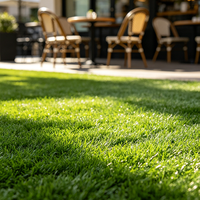 Paneles de Césped Artificial para Decoración Exterior, Revestimiento de Cercas Verdes, Alfombra de Césped Sintético para Privacidad, Precio al por Mayor