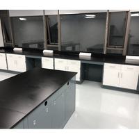 Full-featured Traditional Laboratory Lab Side Bench Adjustable Stainless Steel Work Bench