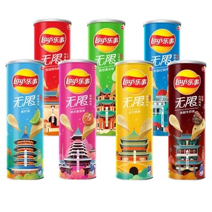 โรงงานขายส่งโดยตรง คุณภาพสูง ขนมมันฝรั่งทอดกรอบเลย์ รสเผ็ด ผักอบกรอบแปลกใหม่ บรรจุกระป๋อง 90 กรัม ผลิตในจีน - Product Image 3