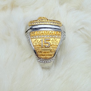 Anillo de Campeones Oficial MAHOMES 58.ª <span class=keywords><strong>NFL</strong></span> 2023-2024 KC Kansas City Chiefs con Tapa Abatible - Product Image 4
