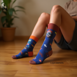 Calzini alla moda a metà polpaccio 37-45, confezione mista per uomo e donna - Product Image 3