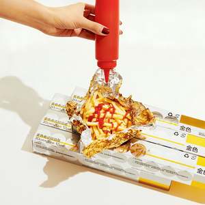 Papel de Aluminio Dorado de Grado Alimenticio para Envolver Alimentos, Papel de Aluminio Dorado de Superficie Lisa para Envasado de Alimentos - Product Image 6