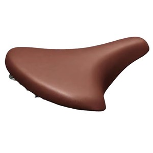 Selle de vélo de montagne longue et large en cuir PU pour homme, base en acier, fixation par pince, douce et confortable, design <span class=keywords><strong>banane</strong></span> spécial pour une ventilation optimale - Product Image 1