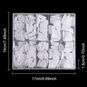 Nail <strong>Patch</strong> Lightweight Shaping <strong>Detachable</strong> Transparent Full <strong>Patch</strong> Half <strong>Patch</strong> Extended Nail Tips 500PCS - Product Image 2