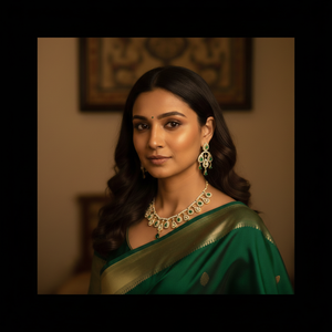 Conjunto de collar y pendientes de esmeralda regal royale, elaborado con piedras de esmeralda verde de primera calidad en corte lágrima y ovalado. - Product Image 1