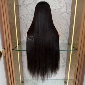 Perruques de cheveux humains soyeux et raides Extensions de cheveux humains perruques de cheveux vietnamiens bruts pour les femmes noires - Product Image 2