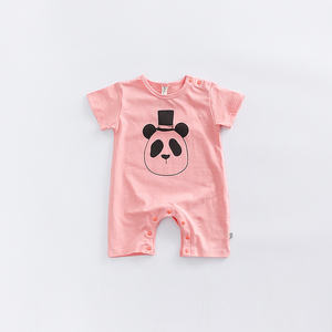 Fabricants de vêtements en gros : Combinaisons et barboteuses mignonnes à motif panda pour nouveau-nés - Product Image 5