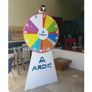 Özelleştirilmiş büyük manuel elektrikli LED ışıkları 360 derece şanslı piyango beraberlik Bingo makinesi servet iplik tekerlek oyunu - Product Image 5