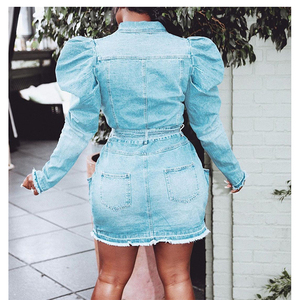 2020 dames printemps Outwear à manches longues femmes vêtements <span class=keywords><strong>Plus</strong></span> la taille <span class=keywords><strong>midi</strong></span> femmes Jeans veste en jean manteau - Product Image 5