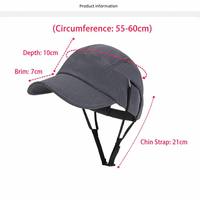 Gorra de Ciclismo con Logotipo Personalizado, con Cordón Guardable, Unisex, Ajustable, Transpirable, Protección Solar, Elegante, para Surf y Ciclismo