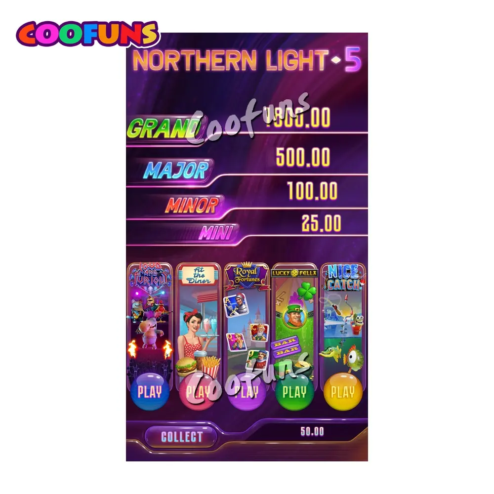Entertainment Multigame Machine Northern Light 5 Gaming Computer Hardware & Software