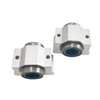 Roulement linéaire SC10VUU en acier chromé, précision P6, lubrifié à l'huile, coussinet coulissant compact pour usinage CNC et imprimante 3D